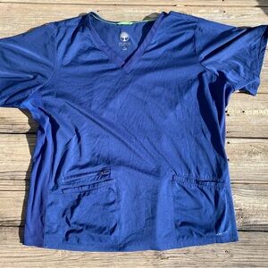 Healing Hands Women's Monica Scrub Top - Navy Blue